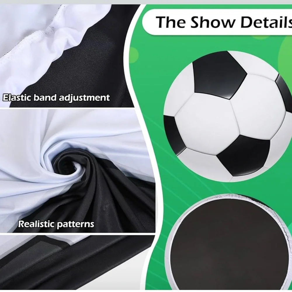 6.5Ft Round Spandex Backdrop Cover - Sports Theme Arch Backdrop for Party